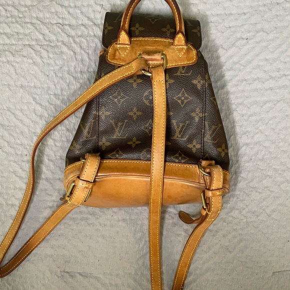 LOUIS VUITTON MINI MONTSOURIS BACKPACK HAND BAG - Picture 7 of 9